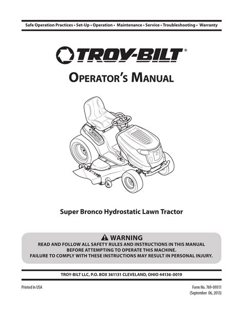 We have 4 Troy-Bilt 12209 Bronco manuals available for free PDF download Owner&39;s Manual Troy-Bilt 12209 Bronco Owner&39;s Manual (36 pages) 3. . Troybilt bronco service manual pdf